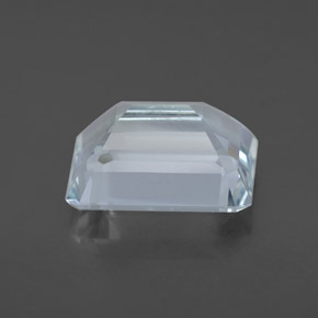 Aigue-marine bleue naturelle taille émeraude, 4,04 ct, VVS