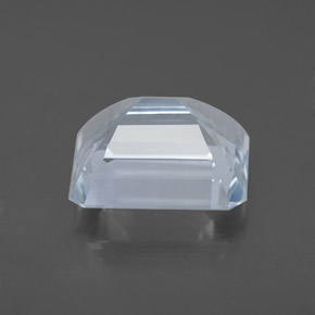 Aigue-marine bleue naturelle taille émeraude, 4,19 ct, VVS