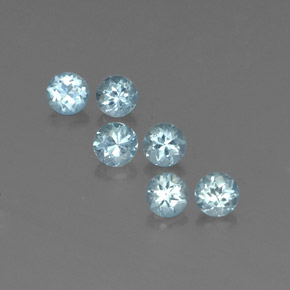 Achetez naturel ct bleue aigue-marine gems, coupe roude, en provenance inde (karur) chez gemselect. en stock, livraison internationale!