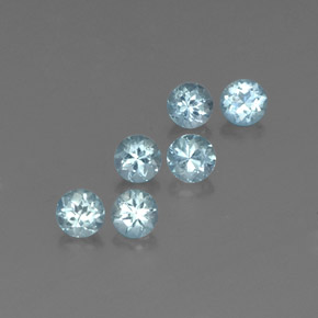 Achetez naturel ct bleue aigue-marine gems, coupe roude, en provenance inde (karur) chez gemselect. en stock, livraison internationale!