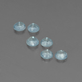 Achetez naturel ct bleue aigue-marine gems, coupe roude, en provenance inde (karur) chez gemselect. en stock, livraison internationale!