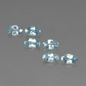 Achetez naturel ct bleue aigue-marine gems, coupe ovale, en provenance inde (karur) chez gemselect. en stock, livraison internationale!