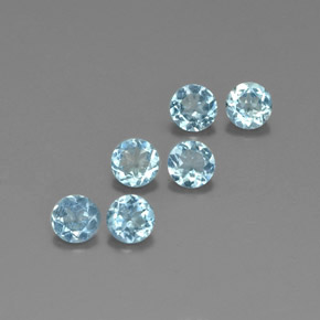 Achetez naturel ct bleue aigue-marine gems, coupe roude, en provenance inde (karur) chez gemselect. en stock, livraison internationale!