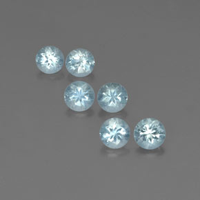 Achetez naturel ct bleue aigue-marine gems, coupe roude, en provenance inde (karur) chez gemselect. en stock, livraison internationale!