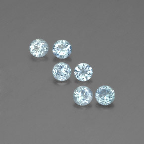 Achetez naturel ct bleue aigue-marine gems, coupe roude, en provenance inde (karur) chez gemselect. en stock, livraison internationale!