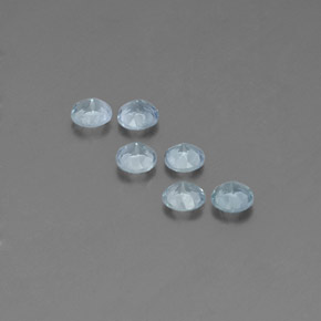 Achetez naturel ct bleue aigue-marine gems, coupe roude, en provenance inde (karur) chez gemselect. en stock, livraison internationale!