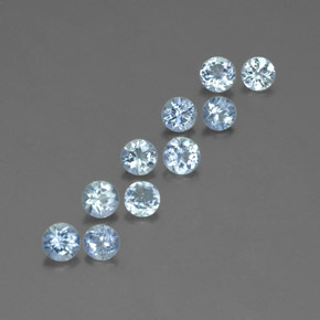 Achetez naturel ct bleue aigue-marine gems, coupe roude, en provenance inde (karur) chez gemselect. en stock, livraison internationale!