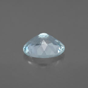 Aigue-marine bleue naturelle coupe ovale, 1,66 ct, VS