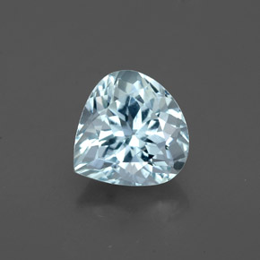 Aigue-marine bleue naturelle en forme de poire, 1,25 ct, VS