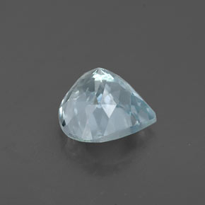 Aigue-marine bleue naturelle en forme de poire, 1,25 ct, VS