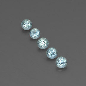 Achetez naturel ct bleue aigue-marine gems, coupe roude, en provenance inde (karur) chez gemselect. en stock, livraison internationale!