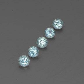 Achetez naturel ct bleue aigue-marine gems, coupe roude, en provenance inde (karur) chez gemselect. en stock, livraison internationale!