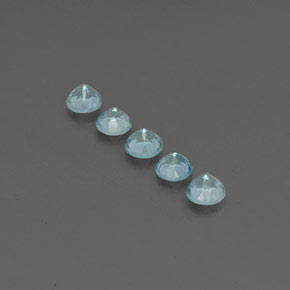 Achetez naturel ct bleue aigue-marine gems, coupe roude, en provenance inde (karur) chez gemselect. en stock, livraison internationale!