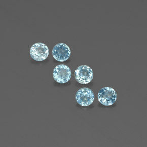 Achetez naturel ct bleue aigue-marine gems, coupe roude, en provenance inde (karur) chez gemselect. en stock, livraison internationale!