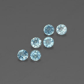 Achetez naturel ct bleue aigue-marine gems, coupe roude, en provenance inde (karur) chez gemselect. en stock, livraison internationale!