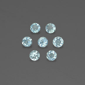 Achetez naturel ct bleue aigue-marine gems, coupe roude, en provenance inde (karur) chez gemselect. en stock, livraison internationale!