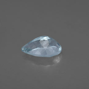 Aigue-marine bleue naturelle en forme de poire, 1,22 ct, VS