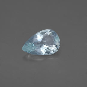 Aigue-marine bleue naturelle en forme de poire, 1,07 ct, VVS-VS