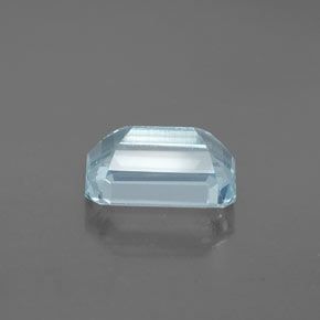 Aigue-marine bleue naturelle taille émeraude, 2,34 ct, VS-SI