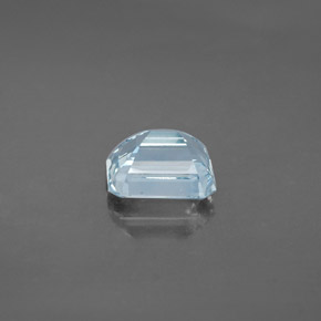 Aigue-marine bleue naturelle taille émeraude, 2,19 ct, VVS-VS