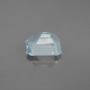 Aigue-marine bleue naturelle taille émeraude, 2,00 ct, VS