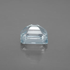 Aigue-marine bleue naturelle taille émeraude, 2,99 ct, VS
