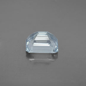 Aigue-marine bleue naturelle taille émeraude, 2,46 ct, SI