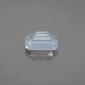 Aigue-marine bleue naturelle taille émeraude, 2,01 ct, VS