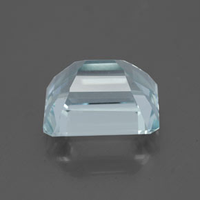 Aigue-marine bleue naturelle taille émeraude, 3,15 ct, VVS-VS