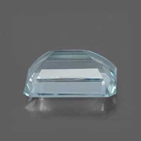 Aigue-marine bleue naturelle taille émeraude, 3,19 ct, VVS-VS