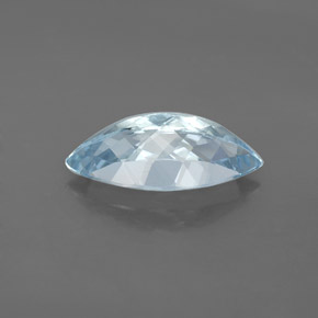 Aigue-marine bleue naturelle marquise, 3,74 ct, VVS-VS