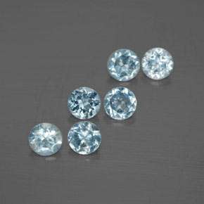 Achetez naturel ct bleue aigue-marine gems, coupe roude, en provenance inde (karur) chez gemselect. en stock, livraison internationale!