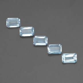 Achetez naturel ct bleue aigue-marine gems, taille émeraude, en provenance inde (karur) chez gemselect. en stock, livraison internationale!