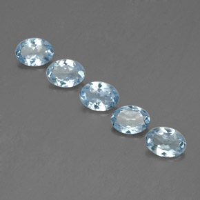Achetez naturel ct bleue aigue-marine gems, coupe ovale, en provenance inde (karur) chez gemselect. en stock, livraison internationale!