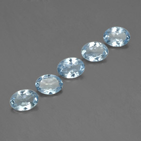 Achetez naturel ct bleue aigue-marine gems, coupe ovale, en provenance inde (karur) chez gemselect. en stock, livraison internationale!