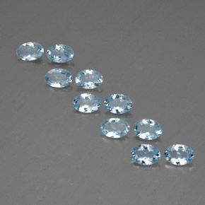 Achetez naturel ct bleue aigue-marine gems, coupe ovale, en provenance inde (karur) chez gemselect. en stock, livraison internationale!