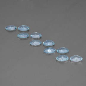 Achetez naturel ct bleue aigue-marine gems, coupe ovale, en provenance inde (karur) chez gemselect. en stock, livraison internationale!