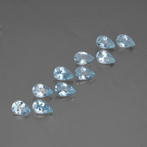 Achetez naturel ct bleue aigue-marine gems, en forme de poire, en provenance inde (karur) chez gemselect. en stock, livraison internationale!