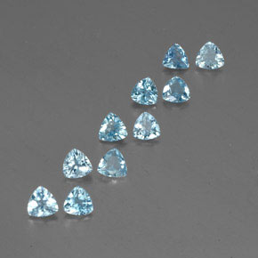 Achetez naturel ct bleue aigue-marine gems, trillion, en provenance inde (karur) chez gemselect. en stock, livraison internationale!