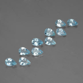 Achetez naturel ct bleue aigue-marine gems, en forme de poire, en provenance inde (karur) chez gemselect. en stock, livraison internationale!
