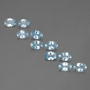 Achetez naturel ct bleue aigue-marine gems, coupe ovale, en provenance inde (karur) chez gemselect. en stock, livraison internationale!