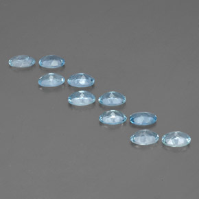 Achetez naturel ct bleue aigue-marine gems, coupe ovale, en provenance inde (karur) chez gemselect. en stock, livraison internationale!