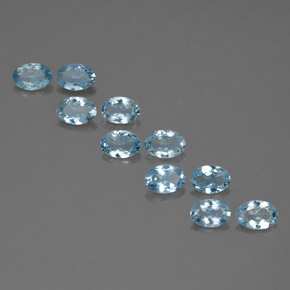 Achetez naturel ct bleue aigue-marine gems, coupe ovale, en provenance inde (karur) chez gemselect. en stock, livraison internationale!