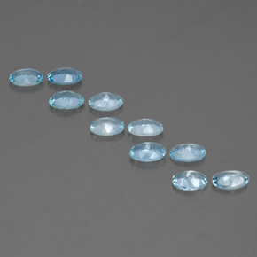 Achetez naturel ct bleue aigue-marine gems, coupe ovale, en provenance inde (karur) chez gemselect. en stock, livraison internationale!
