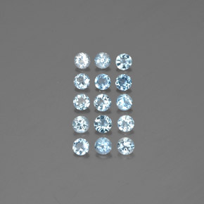 Achetez naturel ct bleue aigue-marine gems, coupe roude, en provenance inde (karur) chez gemselect. en stock, livraison internationale!