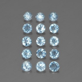Achetez naturel ct bleue aigue-marine gems, coupe roude, en provenance inde (karur) chez gemselect. en stock, livraison internationale!