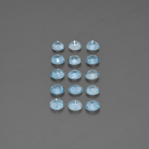 Achetez naturel ct bleue aigue-marine gems, coupe roude, en provenance inde (karur) chez gemselect. en stock, livraison internationale!
