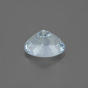 Aigue-marine bleue naturelle coupe ovale, 2,01 ct, VVS-VS