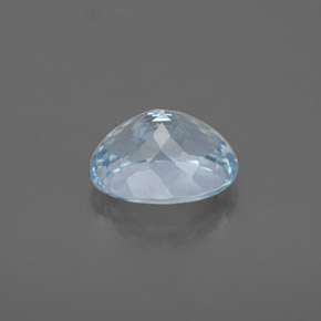 Aigue-marine bleue naturelle coupe ovale, 1,66 ct, VS