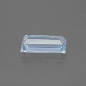 Aigue-marine bleue naturelle baguette, 1,60 ct, VVS